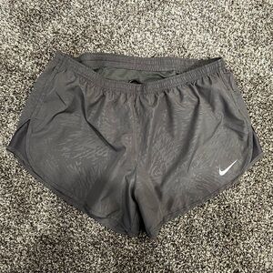 Nike Women’s Black Running Shorts with Subtle Pattern